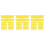 36Pcs Yellow Oval Fruit and Snack Serving Baskets 6