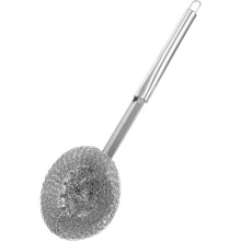 5Pcs Kitchen Stainless Steel Pot Scrubber with Long Handle Heavy Duty