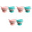 6Ensembles Bols Bébé Avec Couleur Rose Vert 3