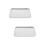 2Pcs Stainless Steel Sheet Pans for Baking Large Silver Barbecue Tray 9