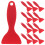 80Pcs Red Plastic Ice for Freezer Refrigerator Cleaning 3