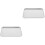 2Pcs Stainless Steel Sheet Pans for Baking Large Silver Barbecue Tray 5