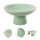 5Pcs Ceramic Footed Serving Plate Green Porcelain Snack Display Tray 11