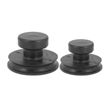 2Pièces Ventouse Noire Pour Bol Chantant Buddha En Caoutchouc