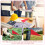 10Pcs Red Triangular Iron Flags Durable Lawn and Garden Markers 8
