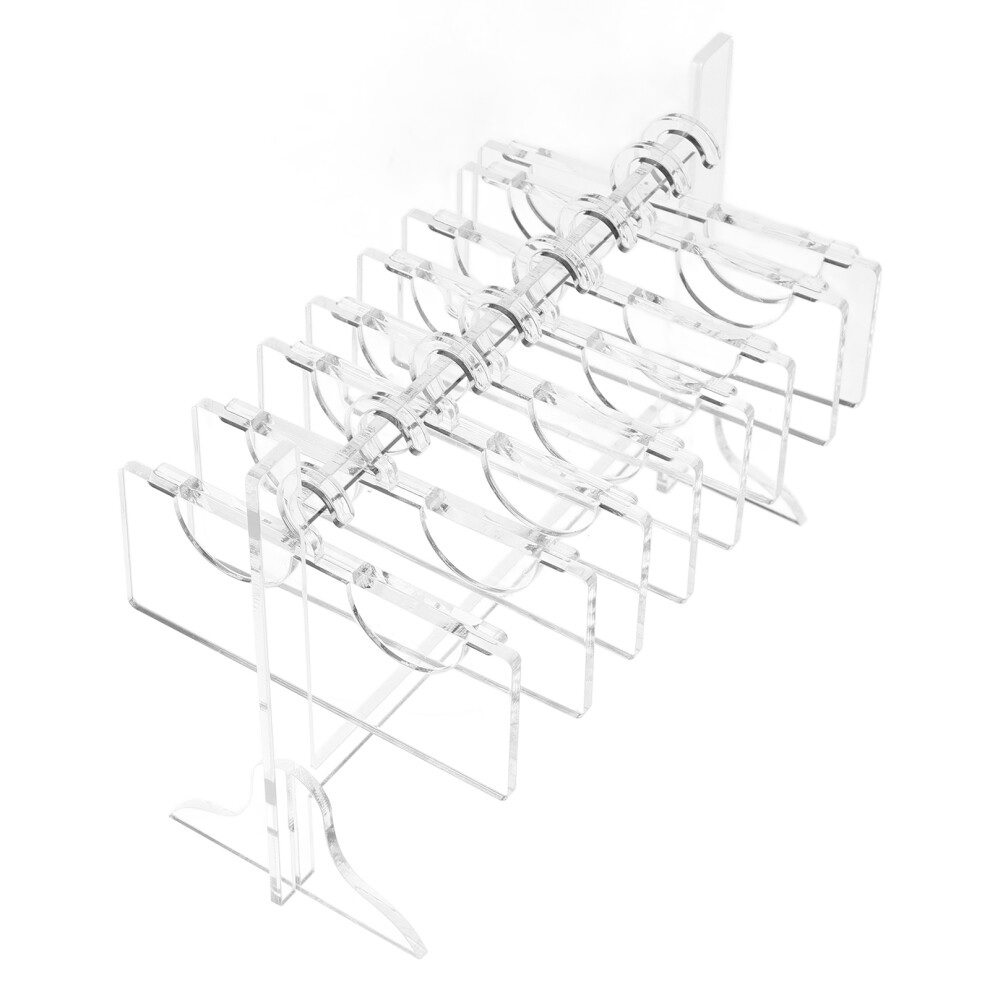 Villcase 2Pcs Crystal Clear Acrylic Lash Rack Organizer Hanger For False Lashes