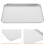 2Pcs Stainless Steel Sheet Pans for Baking Large Silver Barbecue Tray 11