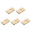 5Pcs Manual Wood Dumpling Maker Mold Light Brown Kitchen Press Tool 10