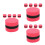 30Pcs Compact Red Felt Whiteboard Erasers for Office and Classroom 6