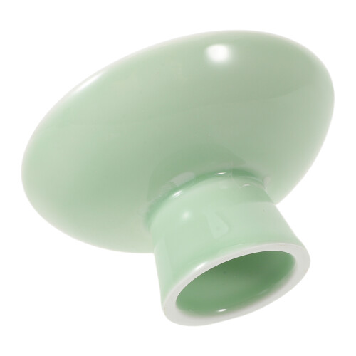5Pcs Ceramic Footed Serving Plate Green Porcelain Snack Display Tray 2