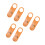 6Pcs Acrylic Office Door Status Signs Double Sided Orange Hanging Tags 7
