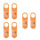 6Pcs Acrylic Office Door Status Signs Double Sided Orange Hanging Tags 9