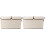 2Pcs Stackable Wardrobe Storage Box Khaki with Handles and Double Lids 2