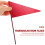 10Pcs Red Triangular Iron Flags Durable Lawn and Garden Markers 6