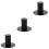 3Pcs Metal Speaker Mount Bracket Iron Speaker Stand Black Finish 7