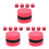 30Pcs Compact Red Felt Whiteboard Erasers for Office and Classroom 5
