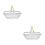 2Pcs Silver Iron Mini Shopping Baskets Multifunction Desktop Storage 7