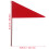 10Pcs Red Triangular Iron Flags Durable Lawn and Garden Markers 4