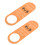 6Pcs Acrylic Office Door Status Signs Double Sided Orange Hanging Tags 1