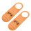 6Pcs Acrylic Office Door Status Signs Double Sided Orange Hanging Tags 2