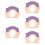 5Pcs Waterproof Baby Bath Hat Purple Adjustable Infant Shampoo Hat 10