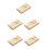 5Pcs Manual Wood Dumpling Maker Mold Light Brown Kitchen Press Tool 5