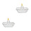 2Pcs Silver Iron Mini Shopping Baskets Multifunction Desktop Storage 6
