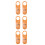 6Pcs Acrylic Office Door Status Signs Double Sided Orange Hanging Tags 5