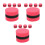30Pcs Compact Red Felt Whiteboard Erasers for Office and Classroom 8