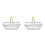 2Pcs Silver Iron Mini Shopping Baskets Multifunction Desktop Storage 8