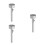 3Pcs Manual Stainless Steel Meatball Press Kitchen Maker Silver 6