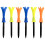 6Pcs Golf Tees Plastic Assorted Color Durable for Better Hits 2