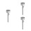 3Pcs Manual Stainless Steel Meatball Press Kitchen Maker Silver 7