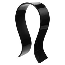2Pcs Acrylic Headphone Hanger Desk Holder Black Stable Organizer
