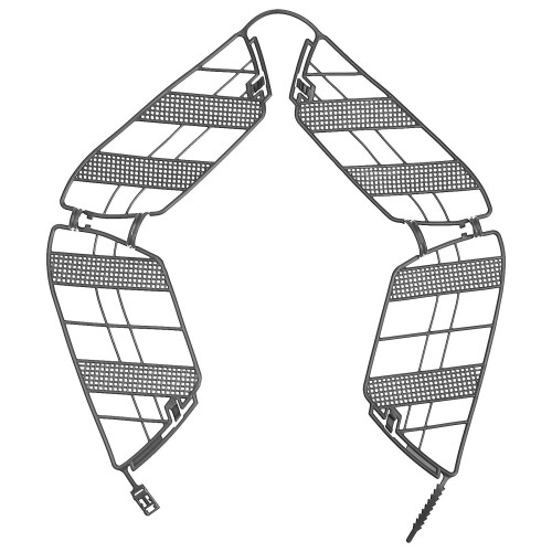 5Pcs Durable Plastic Bike Rear Wheel Guard Protective Mesh Screen 1