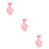 3Pcs Pink Decorative Bird Clothes Reusable Parrot Flight Diapers 9