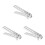 3Pcs Aluminum Alloy Pot Clip Silver Multi-Function Camping Bbq Tong 2