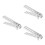 3Pcs Aluminum Alloy Pot Clip Silver Multi-Function Camping Bbq Tong 5
