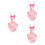 3Pcs Pink Decorative Bird Clothes Reusable Parrot Flight Diapers 6