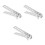 3Pcs Aluminum Alloy Pot Clip Silver Multi-Function Camping Bbq Tong 4