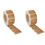 2 Rolls Announcement Border Sticker Clear Knob Wall Shield Work Brown 2