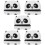 5Pcs Compact Children Name Stamp Safe Material White Clothes Label 9
