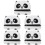 5Pcs Compact Children Name Stamp Safe Material White Clothes Label 7