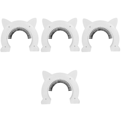 4Ensembles Porte Pour Chats Intérieure ABS Avec Design 2