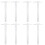 8 Pcs Supplies Double Plastic Measuring Tool White Student 5