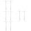 8 Pcs Supplies Double Plastic Measuring Tool White Student 7