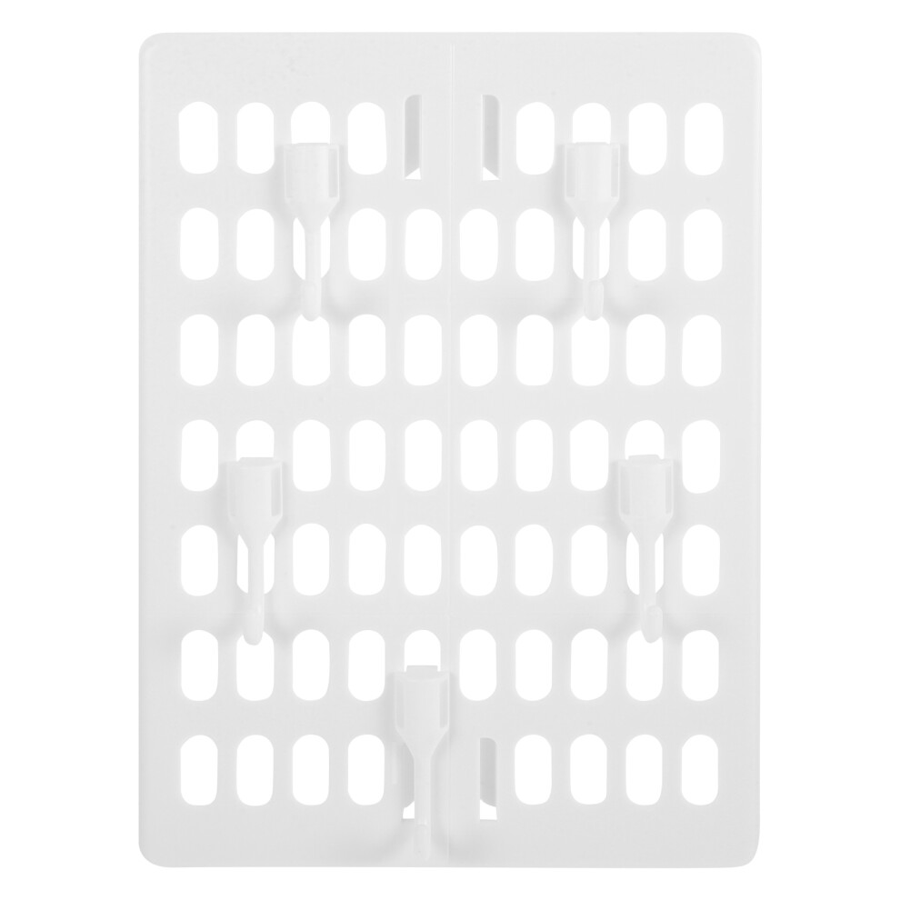 2Sets White Punch-Free Pegboard Panel Wall Tool Organizer Storage Rack 3631600239421