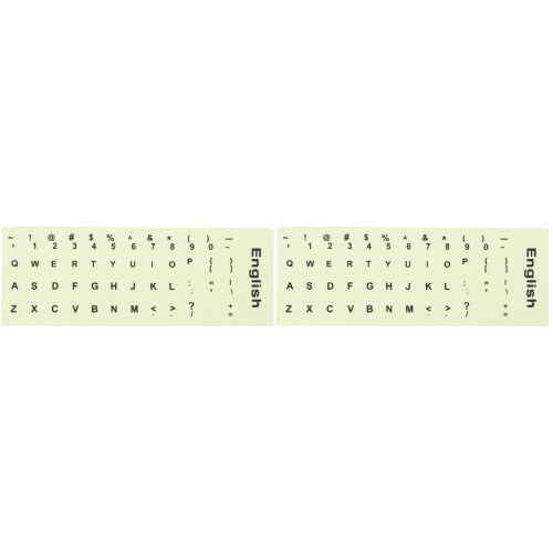 2 Sheets Keyboard Glow Sticker Laptop Keyboard Cover 2