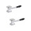 2Pcs Kitchen Steak Hammer Silver Meat Tenderizer Mallet 7