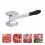 2Pcs Kitchen Steak Hammer Silver Meat Tenderizer Mallet 8